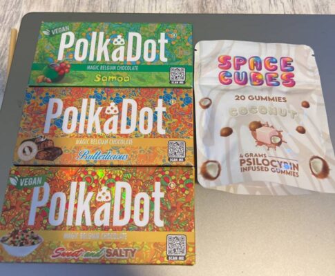 Polka dot mushroom bars for sale